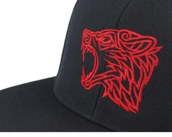 Viking Wolf Red/Black Snapback - Vikings