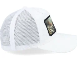 Vikings Fighting Battlefield Velvet White A-Frame Trucker - Calza Pennello