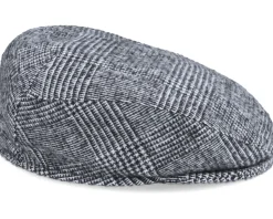 Vincent Soft Casual Black/Grey Flat Cap - Mayser