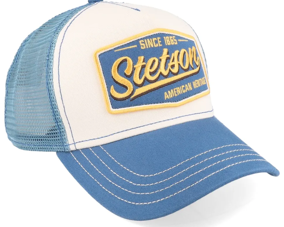 Vintage Blue/White Trucker - Stetson
