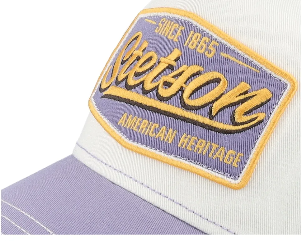 Vintage Lilac/Off White A-Frame Trucker - Stetson