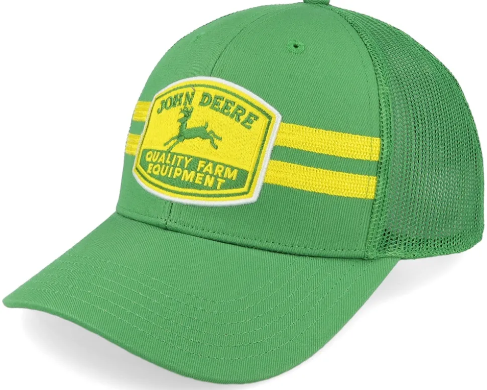 Vintage Patch Chain Stitch Green Trucker - John Deere
