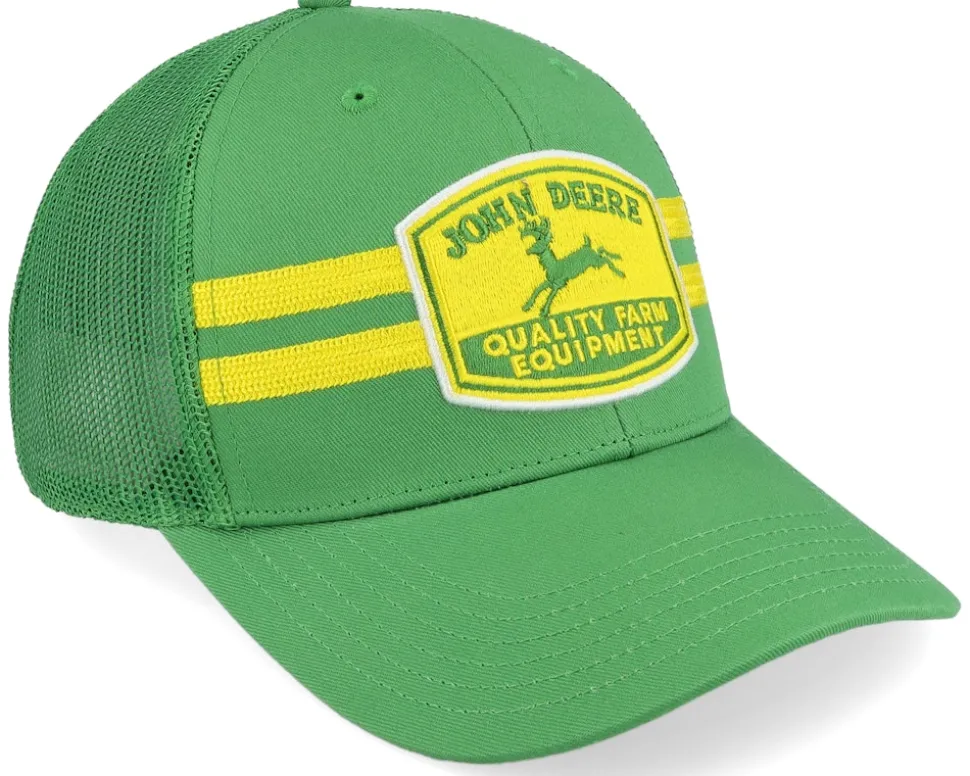 Vintage Patch Chain Stitch Green Trucker - John Deere