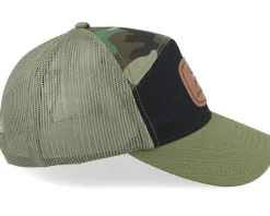 Vintage Patch Dark Green/Camo/Black Baseball Cap Trucker - John Deere