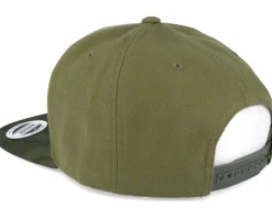 Visor Camo Olive Snapback - Yupoong