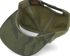 Visor Camo Olive Snapback - Yupoong