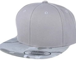 Visor Silver Camo Snapback - Yupoong