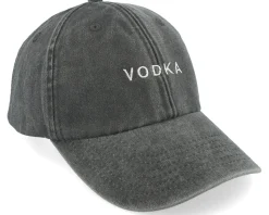 Vodka Vintage Washed Black Dad Cap - Iconic