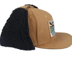 Värmland Canvas Flatbrim Caramel/Black Earflap - Wild Spirit