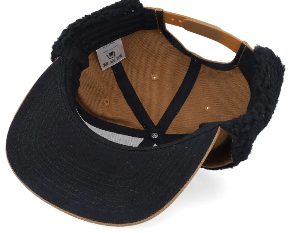Värmland Canvas Flatbrim Caramel/Black Earflap - Wild Spirit
