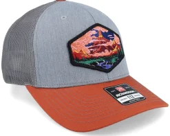 Vulcano Heather Grey/Charcoal/Dark Orange Trucker - Wild Spirit