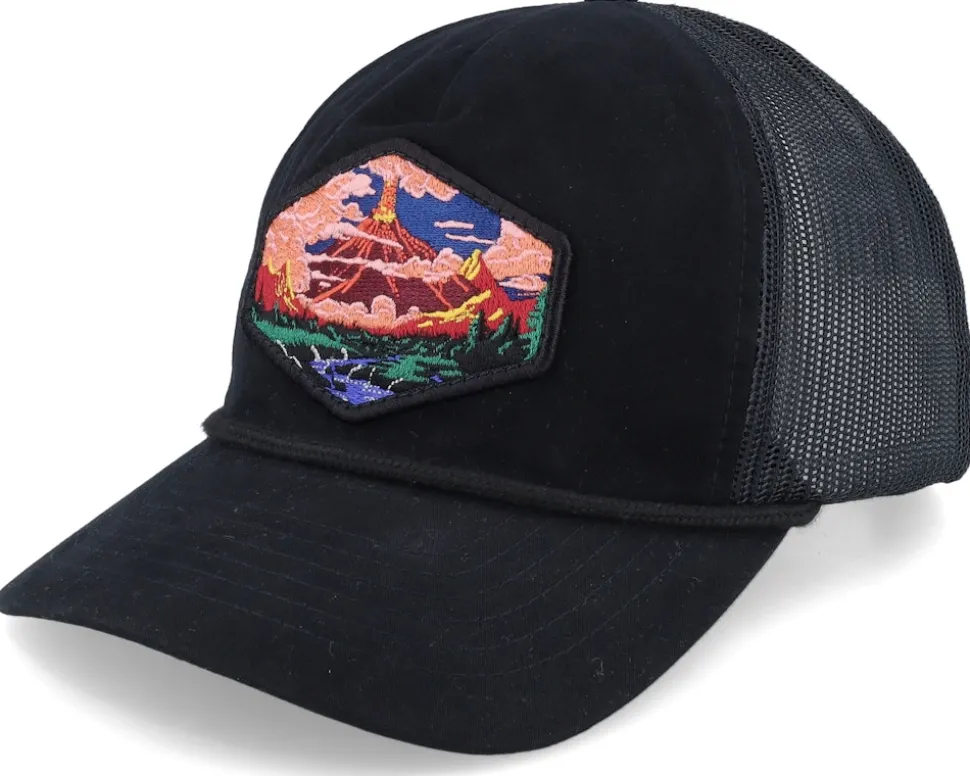 Vulcano Patch Rope Black Trucker - Wild Spirit