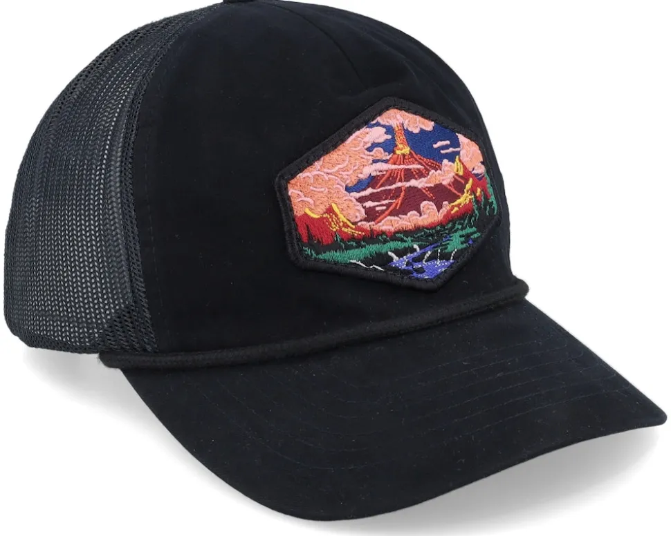 Vulcano Patch Rope Black Trucker - Wild Spirit
