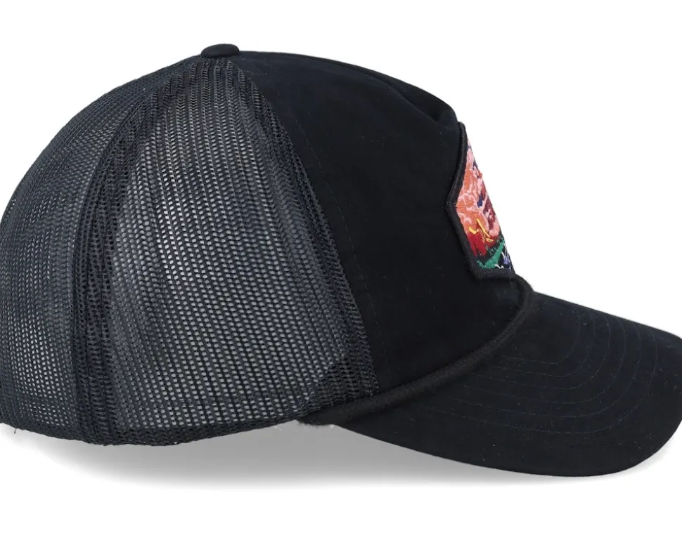 Vulcano Patch Rope Black Trucker - Wild Spirit