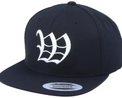 W Letter 3D Black Snapback - Iconic