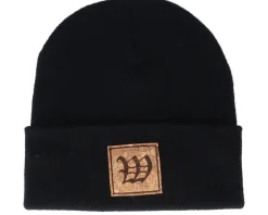 W Letter Patch Black Cuff - Iconic