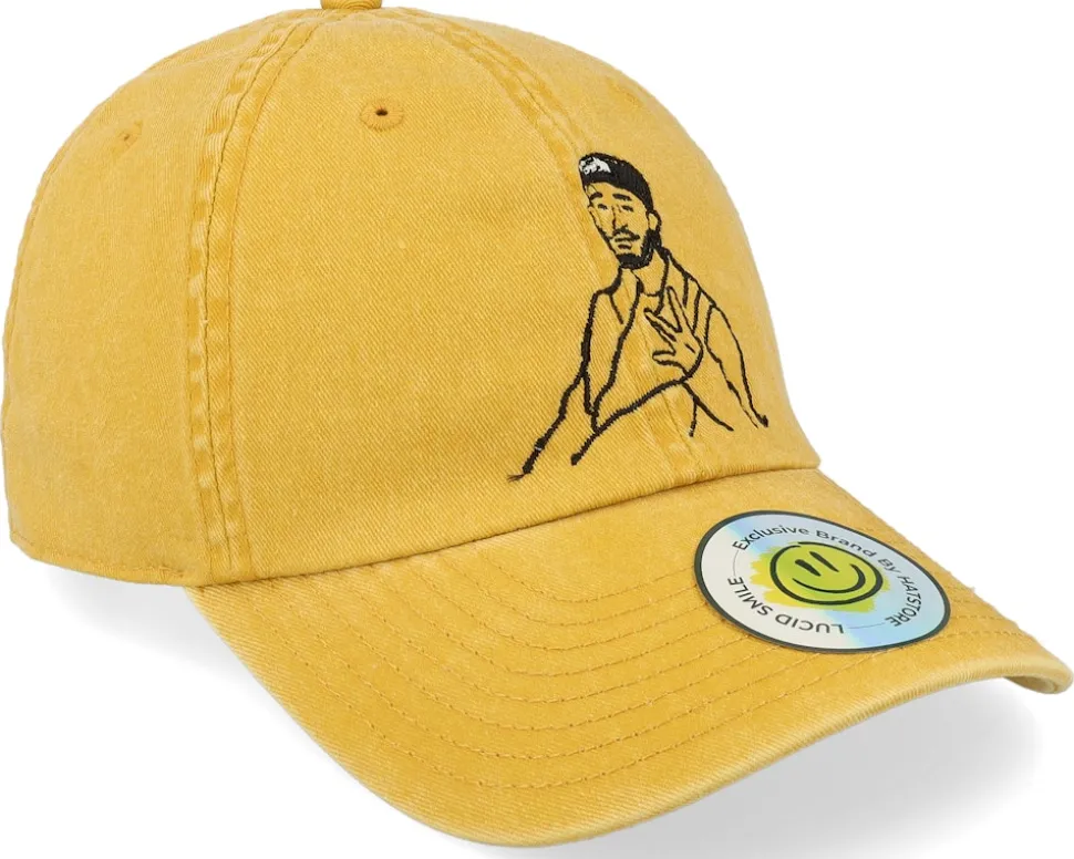 W Sign Boy Washed Mustard Dad Cap - Lucid Smile