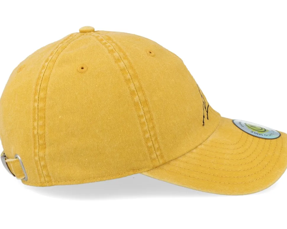 W Sign Boy Washed Mustard Dad Cap - Lucid Smile