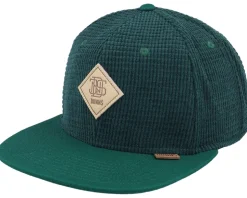 Waffle Corduroy Green Snapback - Djinns