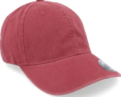 Washed Cotton Dad Cap Maroon Flexfit - Flexfit