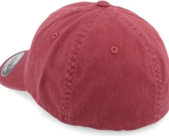 Washed Cotton Dad Cap Maroon Flexfit - Flexfit