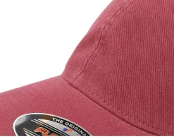Washed Cotton Dad Cap Maroon Flexfit - Flexfit