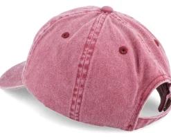 Washed Red Dad Cap With Embroidery - Beechfield