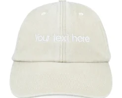 Washed Sand Dad Cap with Embroidery - Beechfield