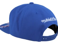Washington Capitals Vintage Hat Trick Blue Snapback - Mitchell & Ness