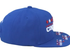 Washington Capitals Vintage Hat Trick Blue Snapback - Mitchell & Ness