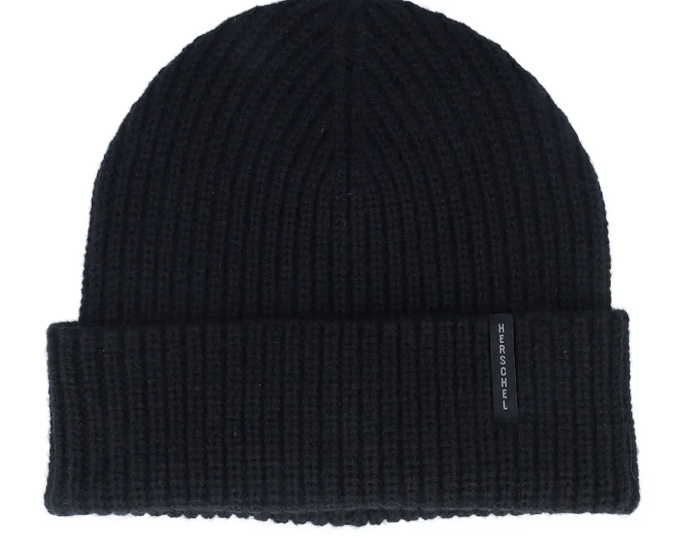 Watch Cap Vertical Id Beanie Black Cuff - Herschel