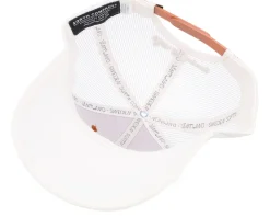 Waters Low Hooked Cap Burnt Orange/White Trucker - SQRTN