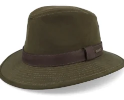 Waxed Cotton Olive Traveller - Stetson