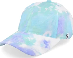 Wega Tie Dye Teal/Purple/White Mom Cap - Wei