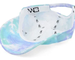 Wega Tie Dye Teal/Purple/White Mom Cap - Wei
