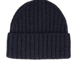 Wells Fleck Rib Beanie Dark Navy Cuff - Les Deux