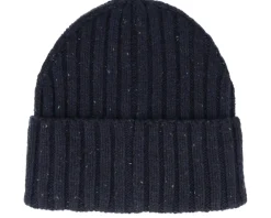 Wells Fleck Rib Beanie Dark Navy Cuff - Les Deux