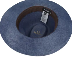 Wesley Ombre Blue Worn Wash Fedora - Brixton