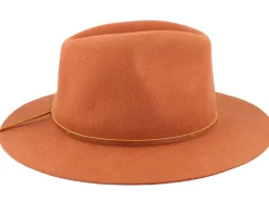 Wesley Packable Caramel Fedora - Brixton