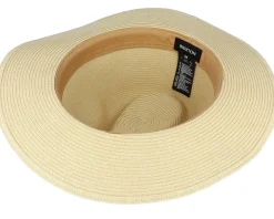 Wesley Packable Tan Fedora Straw Hat - Brixton