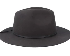 Wesley Packable Washed Black Xl Fedora - Brixton