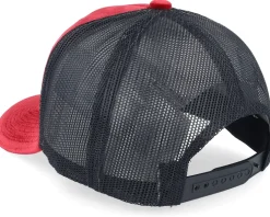 Western Outlaws & Cowboys Velvet Red/Black A-frame Trucker - Calza Pennello