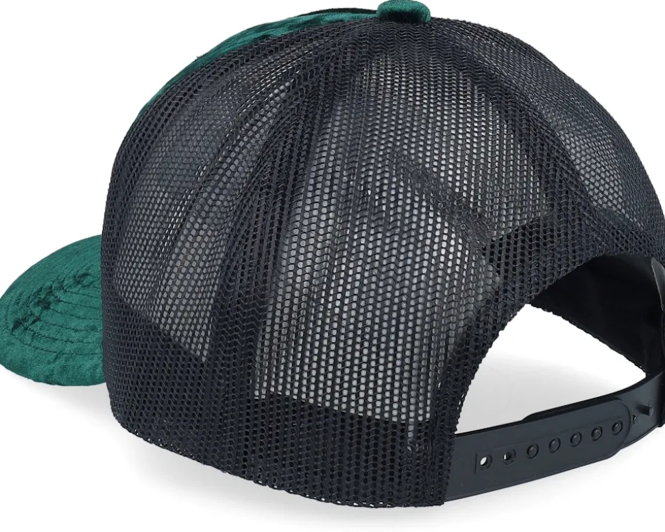 Western Outlaws & Cowboys Velvet Green/Black A-Frame Trucker - Calza Pennello