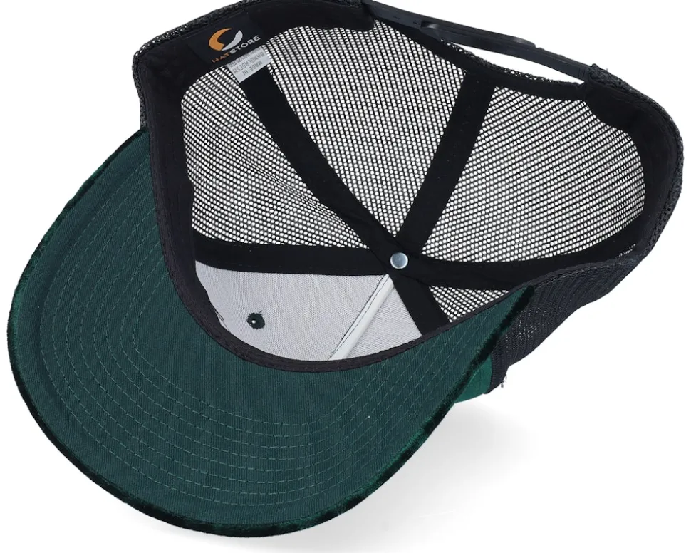 Western Outlaws & Cowboys Velvet Green/Black A-Frame Trucker - Calza Pennello