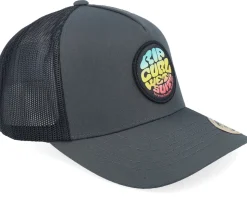Wetsuit Icon Washed Black A-Frame Trucker - Rip Curl