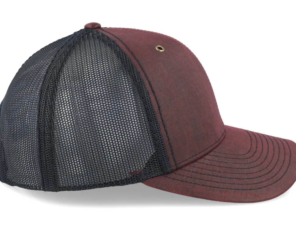 112wf Fremont Split Burgundy/Black Trucker - Richardson