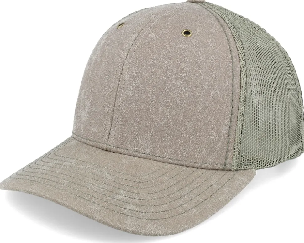 112wf Fremont Split Khaki/Loden Trucker - Richardson