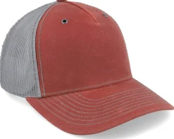 112wh Hawthorne Split Burnt Red/Charcoal Trucker - Richardson