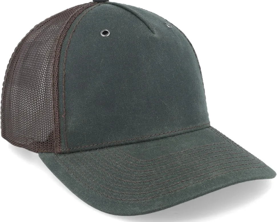 112wh Hawthorne Split Dark Olive/Coffee Trucker - Richardson