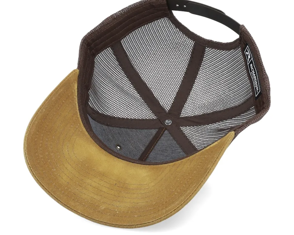 112wh Hawthorne Split Whiskey/Brown Trucker - Richardson